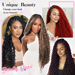 Cabello Brasileño Virgen a Granel, Ondulado Profundo Estilo Boho, Cabello Humano a Granel para Trenzas, 100g, Ondulado Tipo Agua, Sin Trama, Trenzas Sin Nudos - Product Image 6