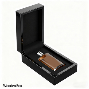 Botella de perfume de madera con logotipo personalizado de lujo y <span class=keywords><strong>caja</strong></span> de embalaje de aceite esencial cosmético <span class=keywords><strong>Rectangular</strong></span> <span class=keywords><strong>MDF</strong></span> reciclable - Product Image 1