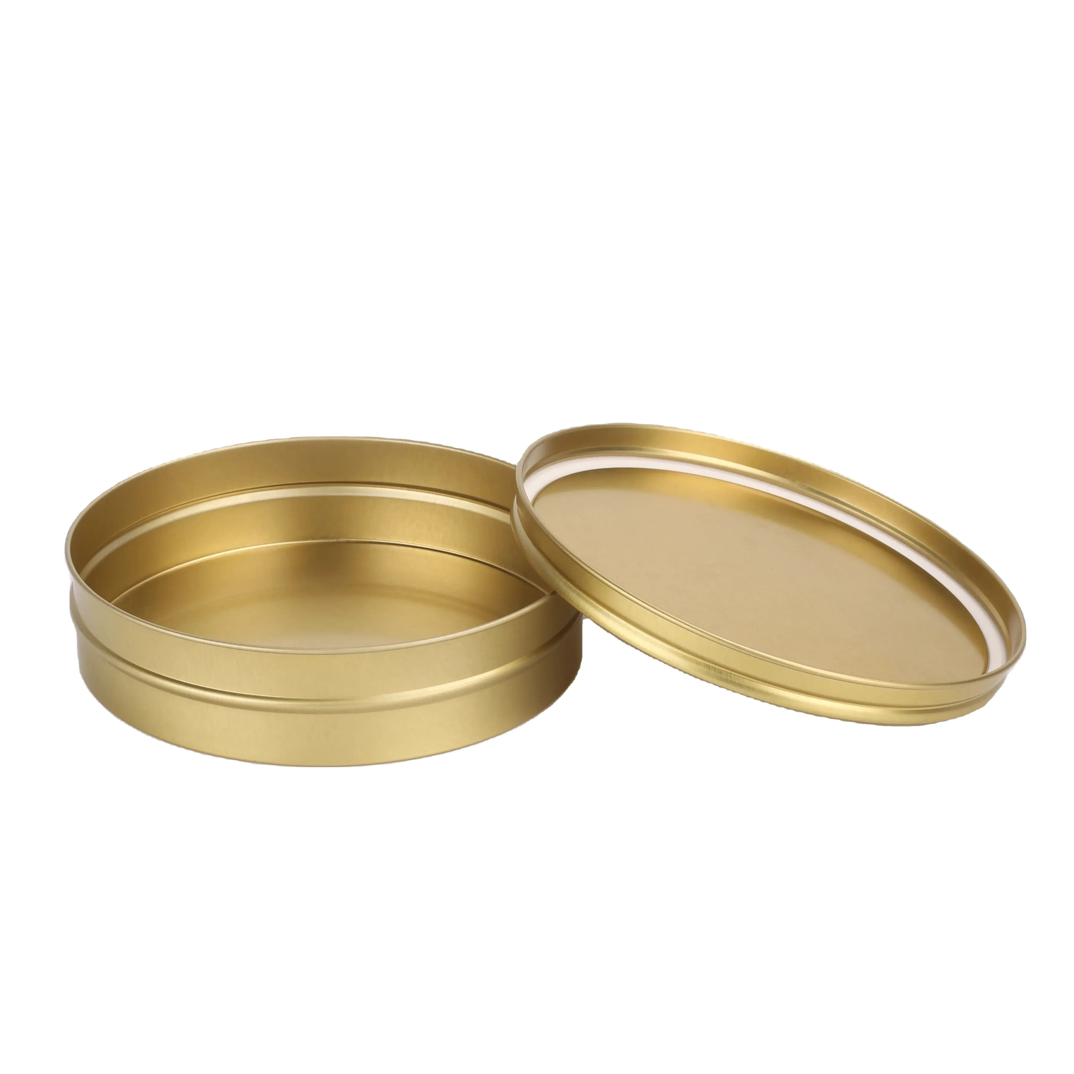 30g/50g/125g/250g/500g Factory direct whoslae food grade caviar tins in tinplate box packaging can for caviar distributors