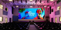12X4 Meter Set lengkap dalam ruangan Modular Led layar tampilan Panel harga Digital warna penuh Rgb raksasa Video spanduk dinding