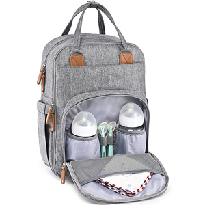 Mochila Deportiva Abierta Personalizable de Estilo Vintage, con Cambiador de Pañales, Impermeable, de Poliéster, con Capacidad de 20-37L para Viajes, Comodidad para el Bebé - Product Image 3