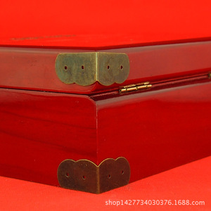 Antique Style Corner Protectors 30x18mm Carbon Steel Right Angle Butterfly Design For Boxes Furniture <b>Hardware</b> - Product Image 1