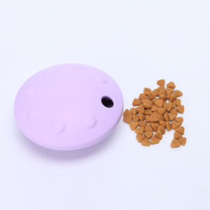 Mainan anjing pemberi makan lambat hewan peliharaan silikon ramah lingkungan tahan lama Mainan Gigit interaktif dengan fitur bocor suplemen hewan peliharaan edukasi - Product Image 2