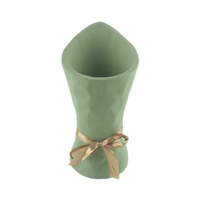Vase Sac à Main en Ciment Coloré et Adorable pour la Décoration Intérieure du Salon et du Jardin, un Accent de Table en Béton