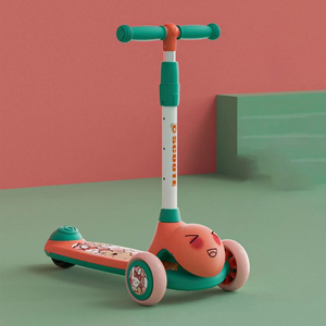 Patinete Infantil Plegable de Acero de Alta Calidad con Tres Ruedas y Asiento Ajustable en Altura para Niños de 2 a 10 Años - Product Image 2