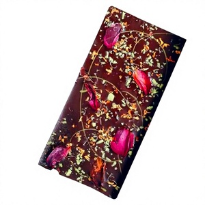 Barre de chocolat comestible en gros, légendaire chocolatier, fleurs et noix, fabriqué au Vietnam, faible MOQ, échantillon gratuit - Product Image 1