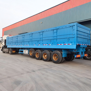 Semirremolque de volteo lateral de 4 ejes personalizado para el transporte de carbón y arena - Product Image 5