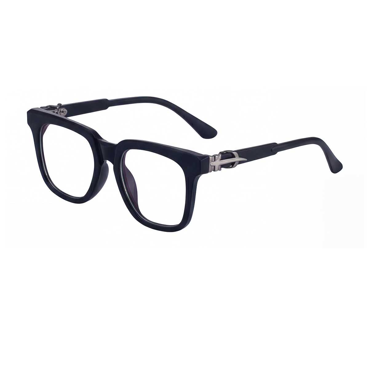 C6 Marco negro mate Plata Bloqueo de luz azul