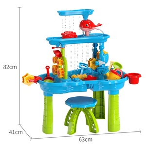 <span class=keywords><strong>Table</strong></span> de jeu d'extérieur 3 niveaux Samtoy 63CM pour enfants, idéale pour la plage et les activités estivales dans le jardin - Product Image 6