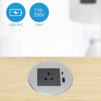 Téléphone intelligent USB Ordinateur portable Oeillet d'alimentation Canapé de bureau Prise de courant 1 prises 1 USB A Pour la maison et le bureau