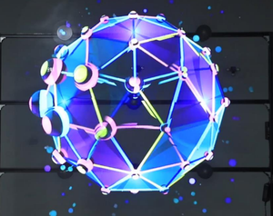 New 4 Blades 3 by 3 Holographic hiển thị 1920*1080 quay <span class=keywords><strong>3D</strong></span> máy chiếu <span class=keywords><strong>Hologram</strong></span> FAN cánh quạt bán buôn Trung Quốc - Product Image 2