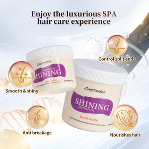 <span class=keywords><strong>Masque</strong></span> capillaire à l'huile de coco en gros, parfum longue durée, traitement hydratant, cheveux lisses et brillants - Product Image 3