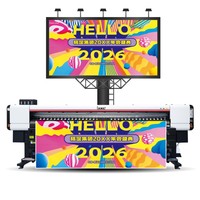 La mejor calidad Locor 3,2 M Impresora de gran formato 4 cabezales I3200 Lona de impresión Flex Banner Vily Eco Solvente Máquina de impresora