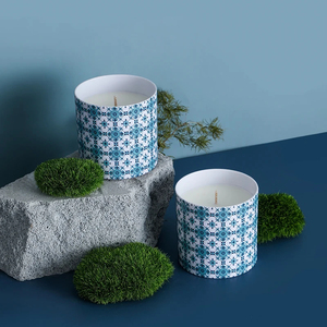 Ventes directes d'usine bougies parfumées d'aromathérapie faites à la main 100% cire de soja biologique tasse bleue pour les vacances et la fête des pères décor à la maison - Product Image 4