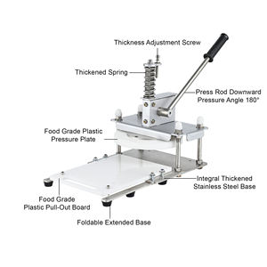 Prensa Manual para Tortillas de 25 cm, Máquina para Hacer Tortillas de Harina, Prensa para Masa de Acero Inoxidable - Product Image 4