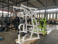 Máquina de entrenamiento de fuerza Hammer Strength Power Trainer ISO Lateral High Row para uso comercial en gimnasios, con carga de placas