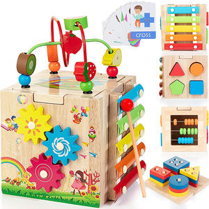 Nuovo Cubo di Attività in Legno 8-in-<span class=keywords><strong>1</strong></span>, Giocattolo Educativo Montessori <span class=keywords><strong>per</strong></span> Bambini dai <span class=keywords><strong>1</strong></span>+ <span class=keywords><strong>Anno</strong></span>, <span class=keywords><strong>per</strong></span> Maschi e Femmine, <span class=keywords><strong>per</strong></span> Bambini dai 2-4 Anni, OEM - Product Image 2
