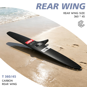 Oferta 2026: Alerón Trasero de Fibra de Carbono GY Black Skinny 360/45, Accesorios de Surf con Hidroala en Varios Tamaños para Lagos - Product Image 1