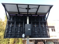 Écran LED mobile d'affichage publicitaire extérieur/intérieur JCT EF4S P3.91 couleur pleine, alimenté par énergie solaire, pour magasins de détail et salles d'exposition