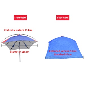 Waterproof 2.3M Sliver UV Coated Motorcycle <b>Umbrella</b> With Reinforced Frame for Stormy Weather Protection - Product Image 4