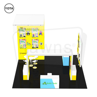 Stand d'exposition modulaire Yota Custom 20x20 pieds, structure en aluminium durable, réutilisable, léger, montage facile, portable, pour salon professionnel