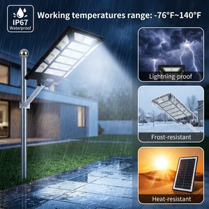 Lampioni Solari ad Alta Potenza Tutto in Uno da Esterno Lampada <span class=keywords><strong>Solare</strong></span> Impermeabile IP66 Faro <span class=keywords><strong>Solare</strong></span> <span class=keywords><strong>con</strong></span> Telecomando - Product Image 4