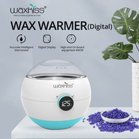 Waxkiss, Kit de calentador de cera para depilación profesional de 500cc, Kit de calentador de cera depilatoria con logotipo personalizado, máquina de cera portátil