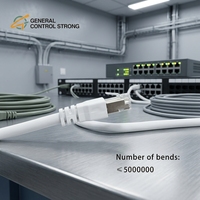 Kabel Ethernet Cat7 Grosir 10Gbps S FTP Shielded RJ45 Kabel Jaringan Industri Kecepatan Tinggi Bulk RoHS CE OEM ODM