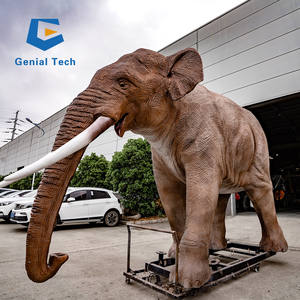 <span class=keywords><strong>Elefante</strong></span> animal animatrónico de tamaño real, modelo <span class=keywords><strong>enorme</strong></span> para parque temático, modelo de tamaño natural, para el momento de la llegada - Product Image 2
