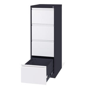 4 أدراج بيضاء وسوداء عالية الجودة للاستخدام المكتبي والمنزل والجراج والتخزين في الفنادق والمطبخ - Product Image 6