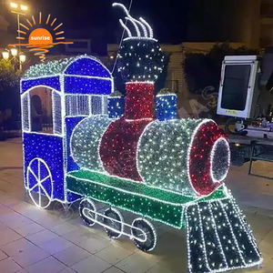 Centro De La Ciudad 3D Thomas estilo tren LED vehículo iluminación tema Parque de Atracciones decoración OEM vacaciones calle Decoración - Product Image 2