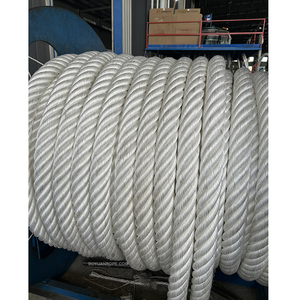 Corde en <span class=keywords><strong>polyamide</strong></span> multifilament à 12 brins, corde en nylon solide de 40 mm 70 mm, corde d'amarrage synthétique pour l'emballage lourd maritime, caractéristique souple - Product Image 4