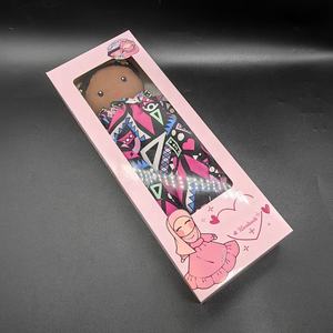Embalaje de muñeca suave de relleno de algodón y caja de ventana de exhibición caja de papel para muñeca encantadora hecha a mano - Product Image 4
