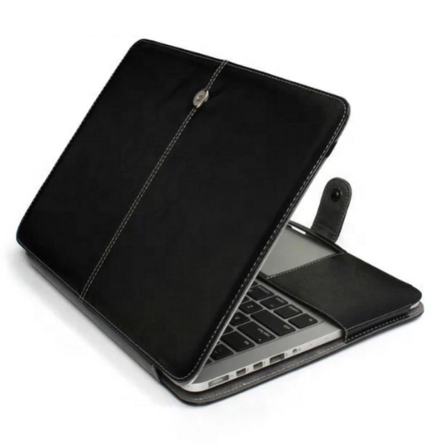 Factory Supply Flip Protective Leather PU Case for Apple Macbook Laptop Air Pro 13.3inch Top Quality Unique Carrying Bag