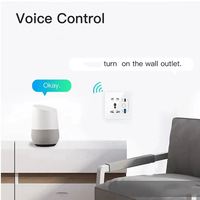 Prise intelligente Wifi Tuya, interrupteur intelligent compatible avec Alexa, Google Home, Yandex, commande vocale, interrupteur intelligent