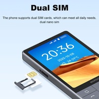 Téléphone Duoqin Qin F25 double SIM, écran tactile, MTK8786, Android 14, Wifi, 3,54 pouces, 6 Go + 128 Go, batterie 2700 mAh, 640*960