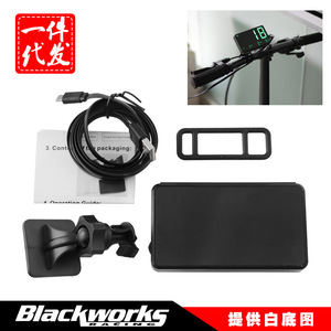 จอแสดงผล LCD แบบติดกระจกหน้ารถ Black Works Racing สำหรับตรวจสอบความเร็ว ใช้ได้กับรถยนต์และมอเตอร์ไซค์ รุ่น MP-1049-BK - Product Image 4