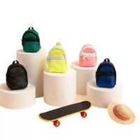 Ensemble de 3 jouets transfrontaliers pour petits animaux : Lézard, Hamster, Tortue - Planche à roulettes pour animaux, Sac à dos, Chapeau - Superbe ensemble