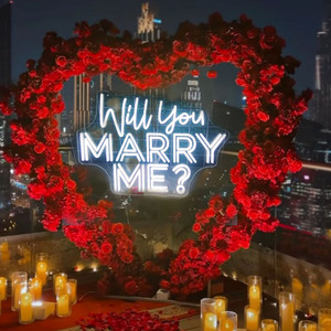 Enseigne Néon LED Personnalisable, Décoration de Demande en Mariage, Veux-tu M'épouser, Enseigne Néon Lettre Acrylique Sur Mesure, Personnaliser les Enseignes Néon - Product Image 1
