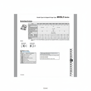 Robots parallèles pneumatiques SMC-MHSL3-50D à pince pneumatique - Product Image 1