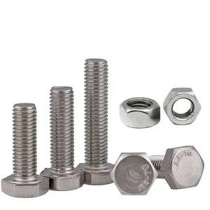 ขายร้อนฮาร์ดแวร์ Fasteners สแตนเลสสตีล Hex Bolt และ Nut สกรูที่กําหนดเองเครื่องซักผ้า Fastener ผู้ผลิตผู้ผลิต ASTM