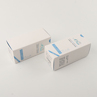 Boîtes cosmétiques personnalisées en papier d'art blanc haut de gamme, écologiques et recyclables, avec poignée, pour soins de la peau, logo UV, pelliculage mat