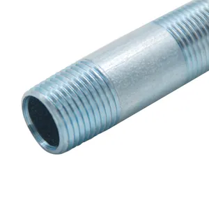 electric galvanized 1/2 inch 3/4 inch GI pipe nipples for plumbing line