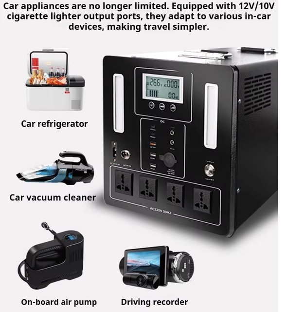 Portable Power Station 3000W Solar Generatorsolar Inverters Portable Lithium Battery Power Station Fast Charging