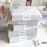 Boîte d'expédition en carton ondulé kraft personnalisable, pliable et détachable, de haute qualité, pour l'emballage d'objets de petite taille