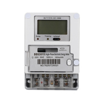 Compteur intelligent numérique monophasé ODM/OEM 5/60A 220V, personnalisable avec NB-IoT/4G/RS485, lecture à distance du compteur d'énergie
