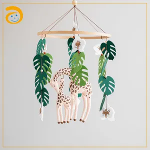 Handgemaakte Dieren Mobiele Baby Mobiles Nursery Vilt Babybedje Mobiele Hanger Gift Speelgoed