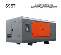 Compresseur d'air à vis diesel S95T 295KW 29m³/min 24bar pour l'exploitation minière, le forage de puits et la construction