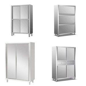 Équipement de restauration professionnel Armoire en acier inoxydable Pieds surélevés pour la protection du sol Casiers en acier inoxydable - Product Image 4