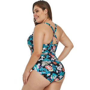 원피스 비키니 도매 빅사이즈 여성 수영복 플러스 사이즈 수영복 보수적인 수영복 - Product Image 3